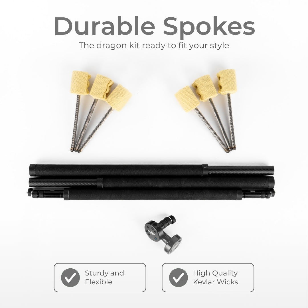Dragon - Carbon Fibre - 6 Spoke Fire Sushi Kit