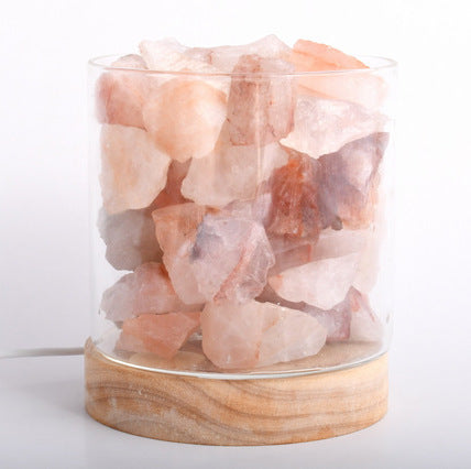 Natural Crystal Chunk USB LED Lamp