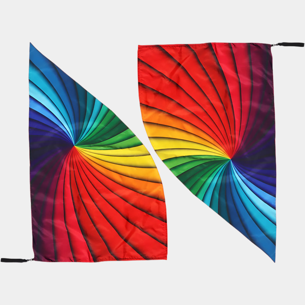 Flag Poi Pair