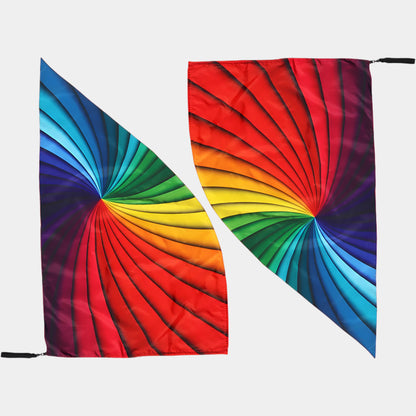 Flag Poi Pair