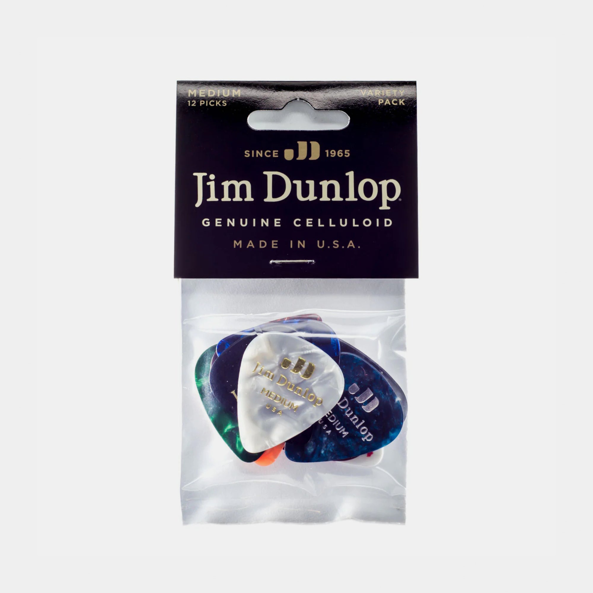 Jim Dunlop Guitar Pick Pack 12 - Celluloid