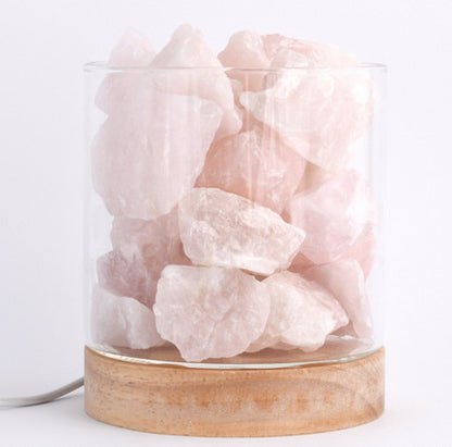Natural Crystal Chunk USB LED Lamp