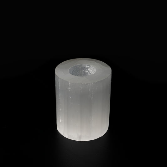 Selenite Candle Holder