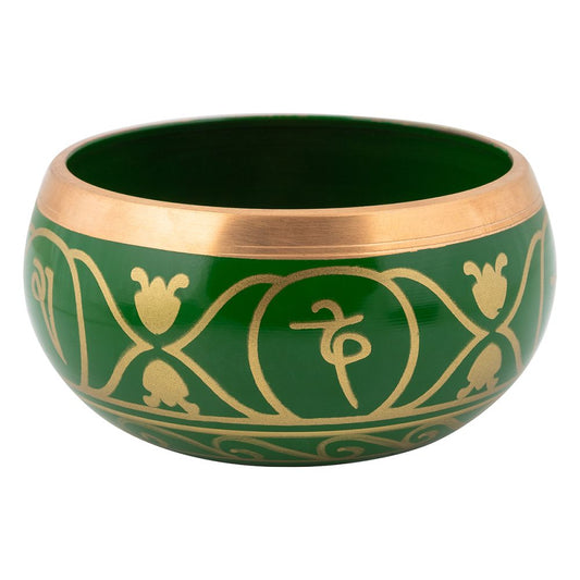 Green Tree of Life Tibetan Singing Bowl 10.5cm