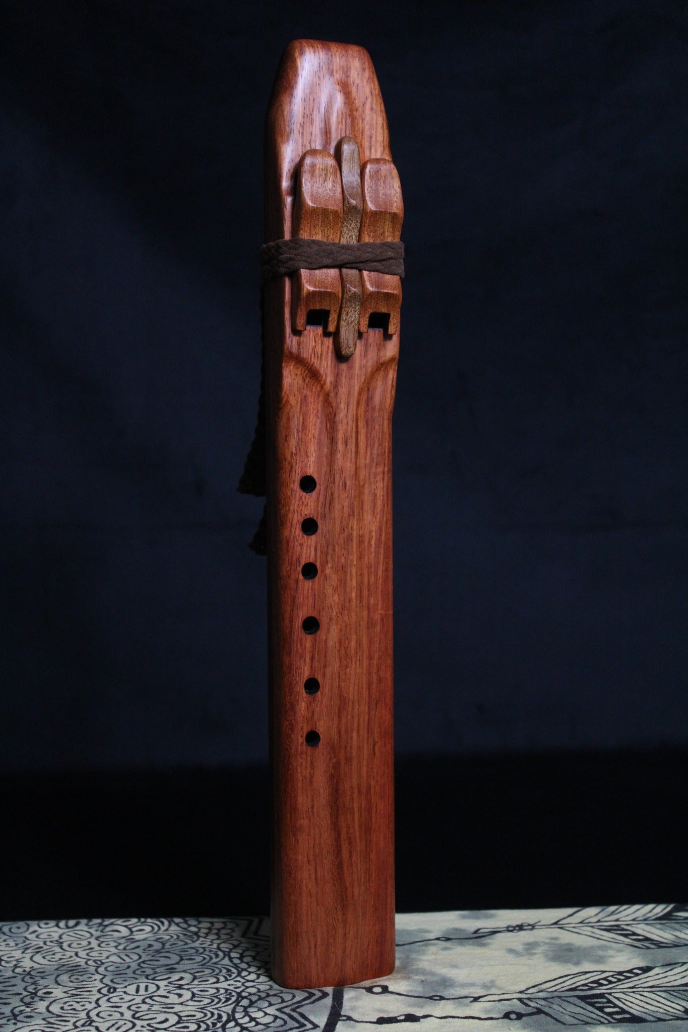 B Minor Rock Maple Drone Flute 432Hz