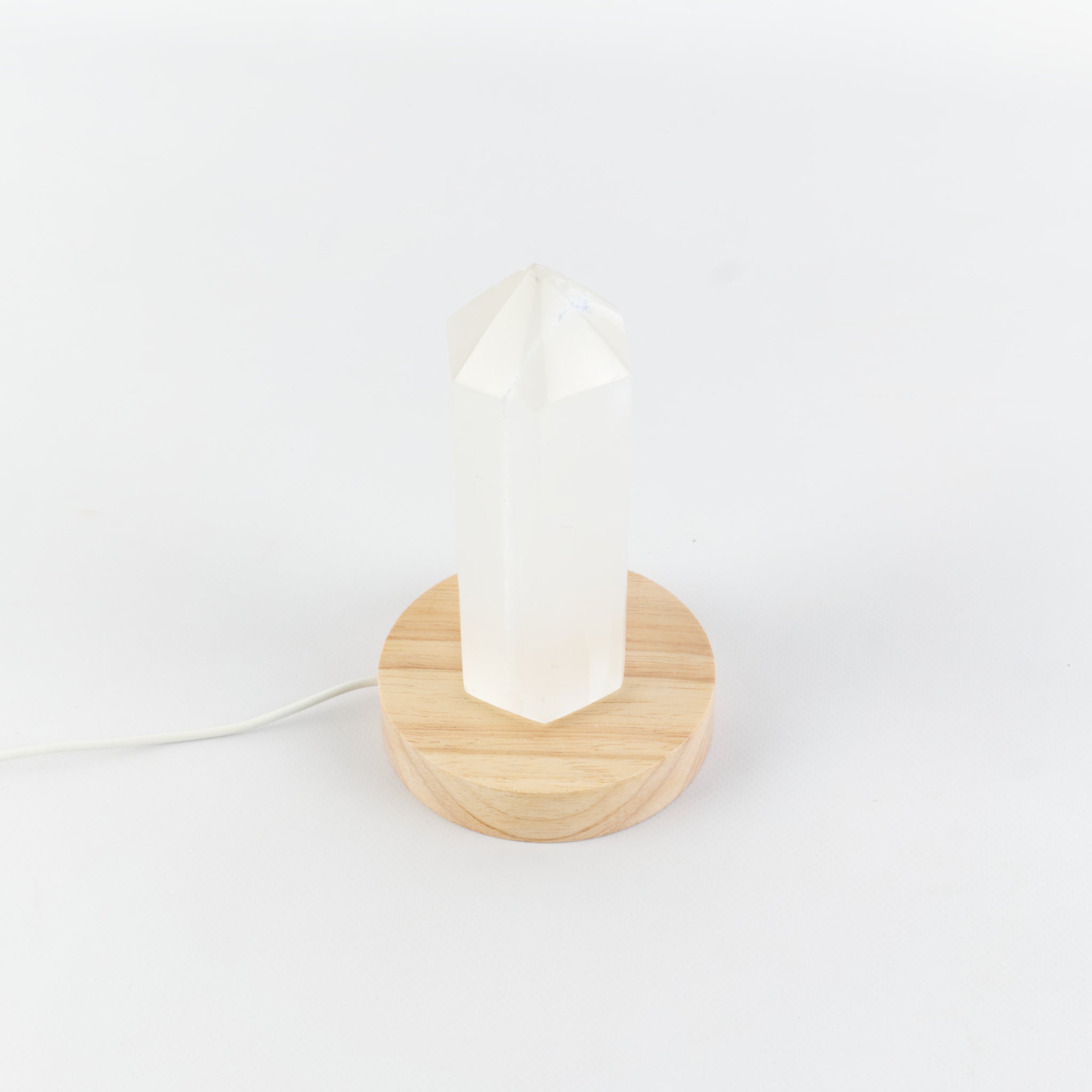 Selenite Crystal LED Lamp