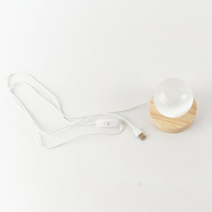 Selenite Crystal LED Lamp