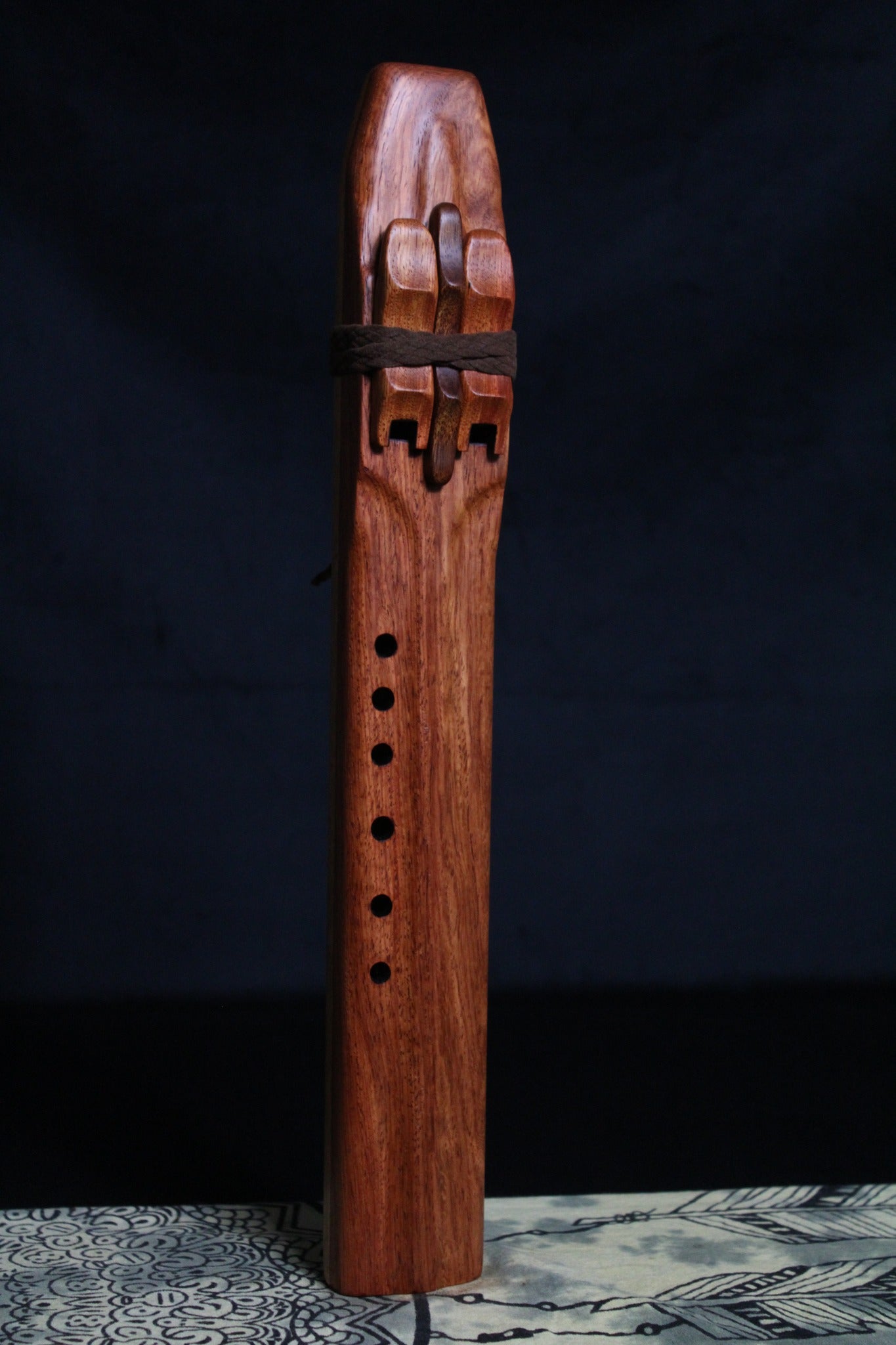 High B Minor Rosewood Drone Flute 432Hz