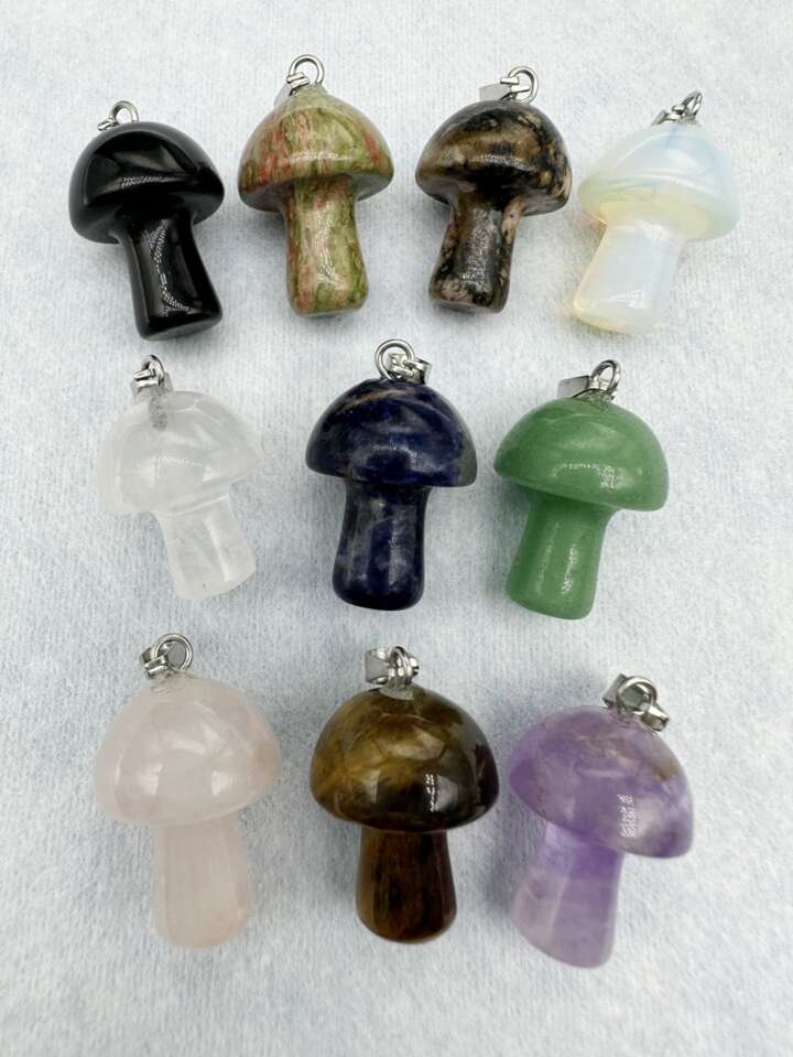 Mushroom Crystal Pendant