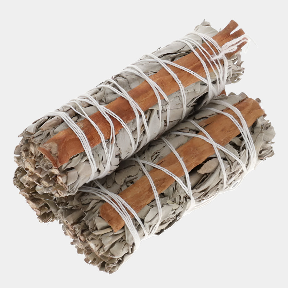 White Sage & Flowers Smudge Stick