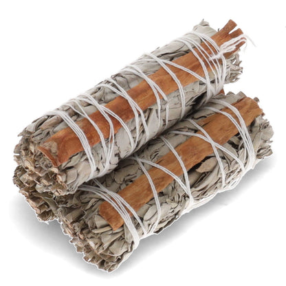 White Sage & Flowers Smudge Stick