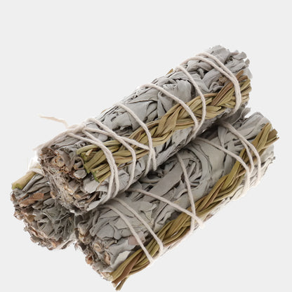 White Sage & Flowers Smudge Stick