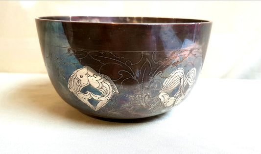 Deep Copper Ashtamangala Singing Bowl