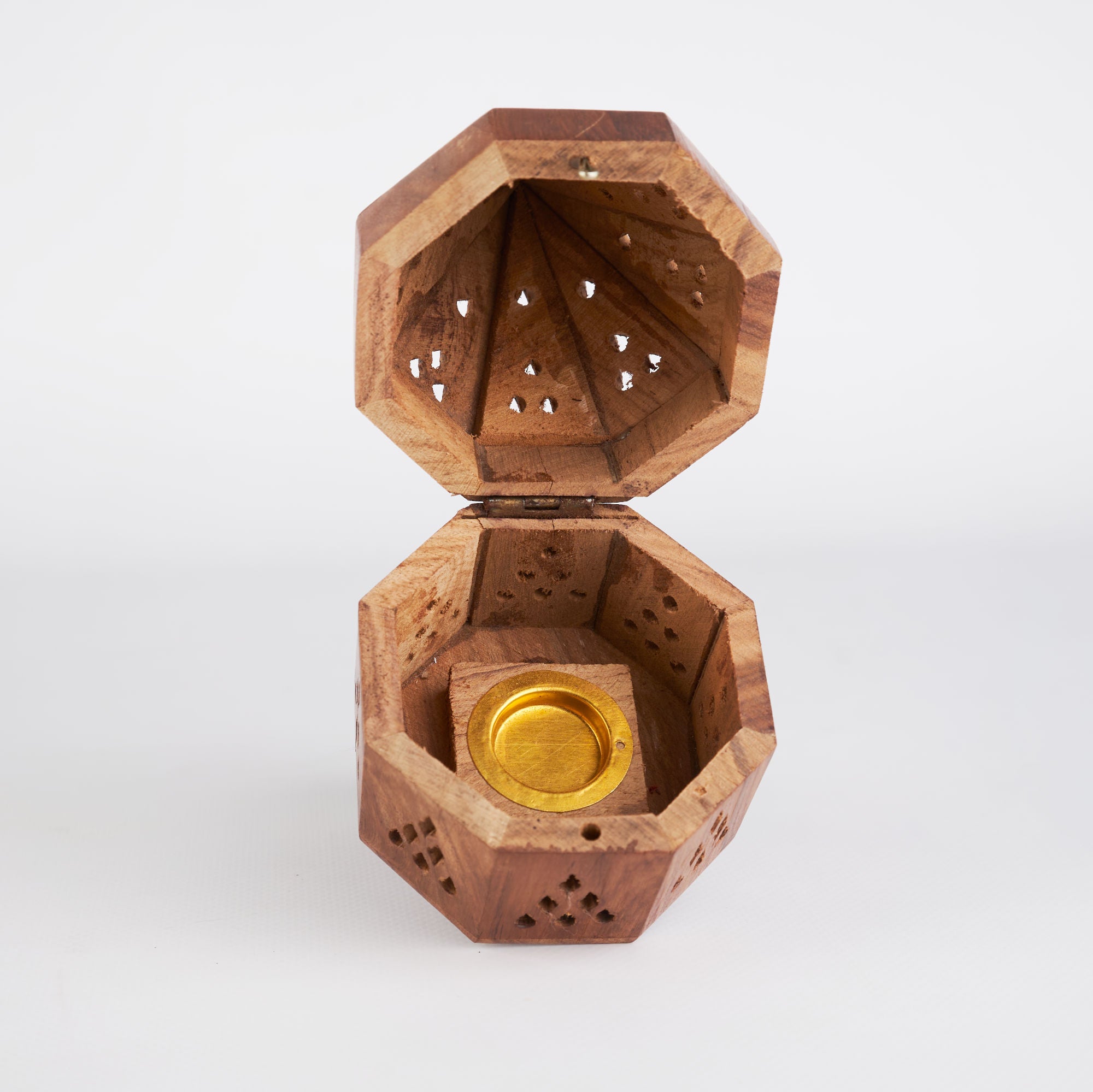 Wooden Pyramid Incense Cone Holder