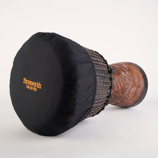 Djembe Head Cover Black Cotton