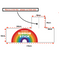 Rainbow Ribbon Stick Header