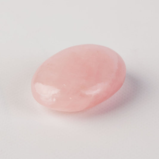 Rose Quartz Crystal Palm Stone