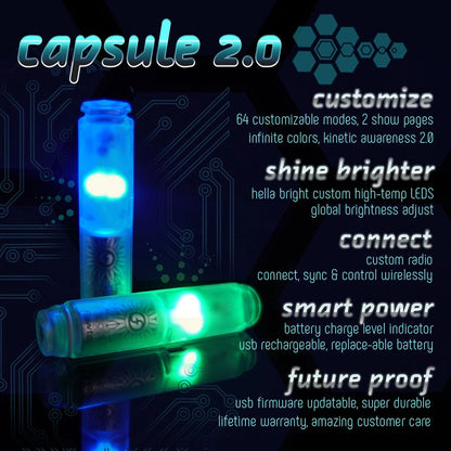 Flowtoys Pod Poi V2 With Capsule Handles